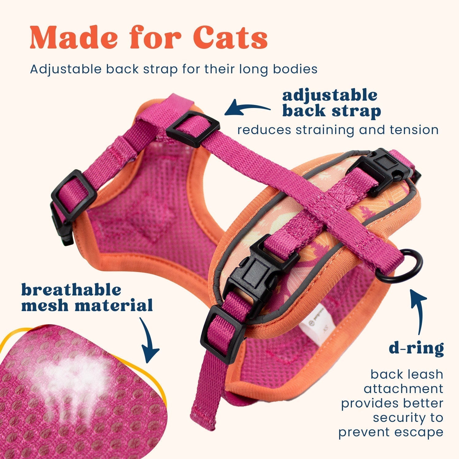 Cat Harness and Leash Set